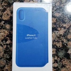 Authentic iPhone X Leather Folio